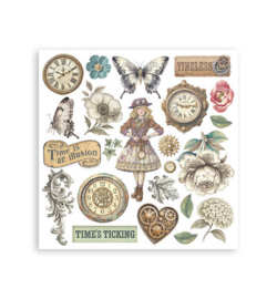 Stamperia - Rub-On Kit – Gardens of Time - DFLRBX11