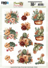 3D Cutting Sheet - Berries Beauties - Plant Paradise - Cactus Harmony - CD12335