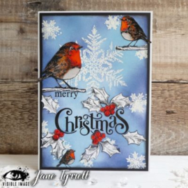 Visible image Christmas Robin Stamp Set