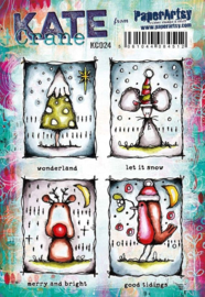 PaperArtsy - Kate Crane Stamp Set 024 (A5 on EZ)