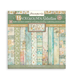Stamperia - Scrapbooking Small Pad, Backgrounds Selection Daisy Art - SBBS139