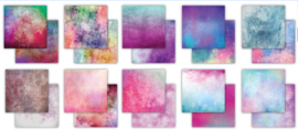 Craft Consortium - Essential Craft Papers 6x6 Inch Paper Pad Grunge - Mid Tones - CCEPAD032B
