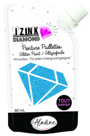 IZINK Diamond glitterverf/pasta 24 karaat- 80 ml - Blauw - 80327