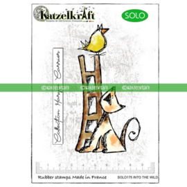 Katzelkraft - Chat echelle - Unmounted Rubber Stamp - SOLO196
