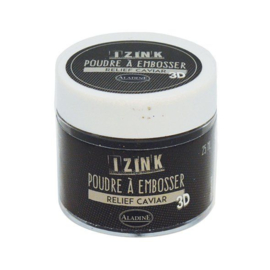 Aladine Izink Embossing Powder Caviar 10182