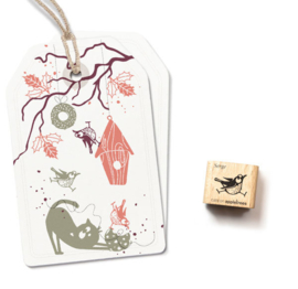 Cats on Appletrees - 28111 - Ministempel - Bird Serge