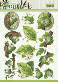 3D Knipvel - CD11620 - Amy Design - Friendly Frogs - Tree Frogs