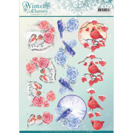 3D Knipvel - Jeanine's Art - winter classics- Christmas Birds CD10968