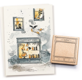 Cats on Appletrees - 28303 - Stempel - Huis 23 Winkel Etalage Outline