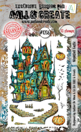 AALL & Create - #1236 - A6 Stamp Set - Nightfall Castle