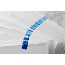 Clairefontaine Aqua Essentials – geklebter Block mit 12 verschiedenen Aquarellpapieren 10 x 15 cm