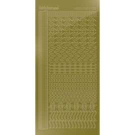 Hobbydots sticker - Mirror Gold