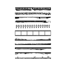 Crafty Individuals CI-638 - Film Strip Borders Unmounted Rubber Stamps