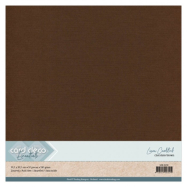 Linnenkarton - 30.5 x 30.5 - Chocoladebruin - LKK-SC33