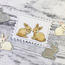 Gummiapan - dies - D250352- Small Bunnies