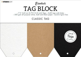 Studio Light Tag Block Essentials Classic  148x210mm