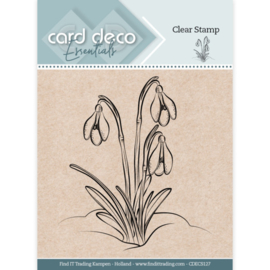Card Deco Essentials - CDECS127- Clear Stamps - Snowdrop 