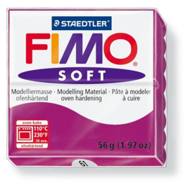 Fimo soft boetseerklei 56 g purperviolet