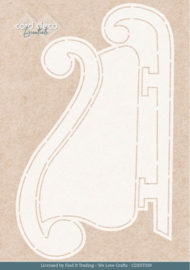 Stencil - Card Deco Essentials -Nostalgic Sleigh - A5 - CDEST039