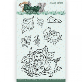 Clear Stamps - Yvonne Creations - Young And Wild - Lion