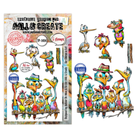 AALL & Create - TP-1414 - A6 Stamp Sets - Sir Chirps-a-Lot