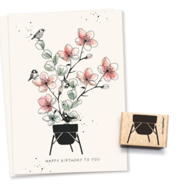 Cats on Appletrees - 28046 - Stempel - Bloemenpot 2