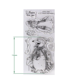 Pink Ink Designs - stempels - Flippin' Awesome Penguin - 07-0008-PI
