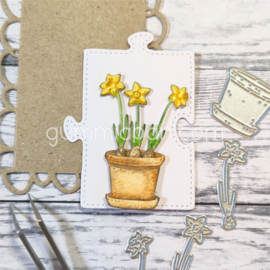 Gummiapan - dies - D250355 - Daffodils in a Pot
