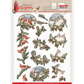 3D Knipvel - Amy Design - Nostalgic Christmas - Christmas Birds CD11560