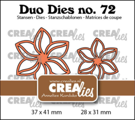 Crealies - Duo Dies no. 72, Open bloemen 29