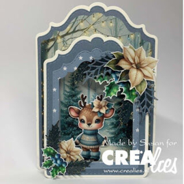 Crealies - Crea-Nest-Lies XXL stansen no. 194, Paneel D stiksteek - CLNestXXL194