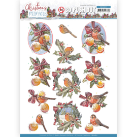 3D Push Out - Yvonne Creations - Christmas Miracle - Bird - SB10671
