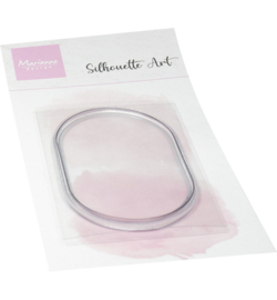 Marianne Design - Clear Stamp - Silhouette Art - Oval frame - CS1187