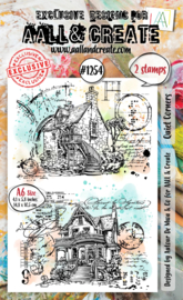 AALL & Create - #1254 - A6 Stamp Set - Quiet Corners