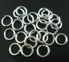 Open ring zilver - 0,6mm - 30 st