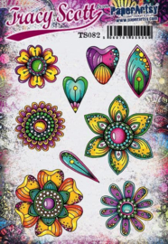 Paperartsy -  Tracy Scott 082 (A5 set, trimmed, on EZ)
