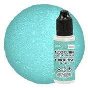 Couture Creations - Alcohol Ink Glitter Accents - Turquoise - 12ml