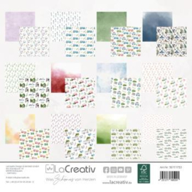 LaCreativ - Designpapier "Wir lieben Camping" Paper Pack 6x6" - 24 Bogen