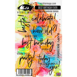 Visible image Best birthday ever stamp set