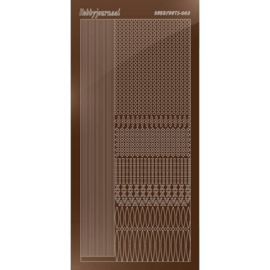 Hobbydots sticker - Mirror Brown