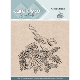 Card Deco Essentials - CDECS126 - Clear Stamps - Winter Bird 