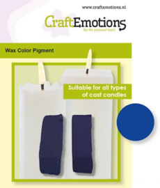 CraftEmotions Waskleurpigment blauw 2 sticks 30 x 10 x 10mm = +/- 5 gr
