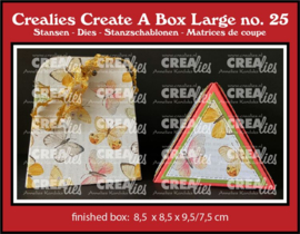Crealies - Create A Box Large stans no. 25, Driehoek doos groot