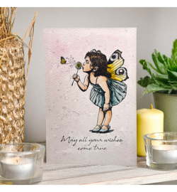 Cosmic Shimmer - Andy Skinner - Pre Cut Rubber Stamp Set - Make a wish