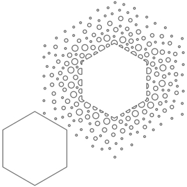 WOW! Stencil - WOW! Stencil - STN025 - Confetti Hexagon by Verity Biddlecombe