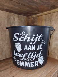 50 Schijt aan je leeftijd emmer