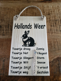 Weerbericht konijn