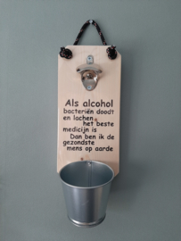 Als alcohol bacteriën doodt en lachen het beste medicijn is