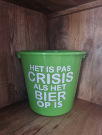 Het is pas crisis als de bier op is