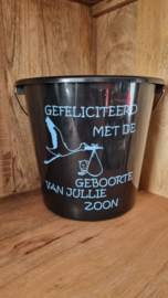 Gefeliciteerd met de geboorte van jullie zoon  tekst blauw